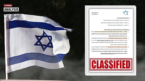 LEAKED - Israel plans to ethnically cleanse Gaza