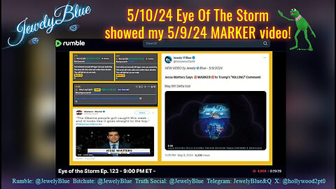 Eye Of The Storm's Stormy Patriot Joe Showed My MARKER Video 5/10/24‼️