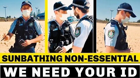 Cops-FAIL To Intimidate Lawful Sunbather: Common Law Rights Flex vs. Cowards In Fancy Dress _🤟🇦🇺