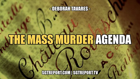 THE MASS MURDER AGENDA -- DEBORAH TAVARES