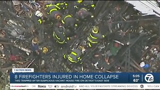 2 firefighters still recovering after vacant home fire left 8 injured