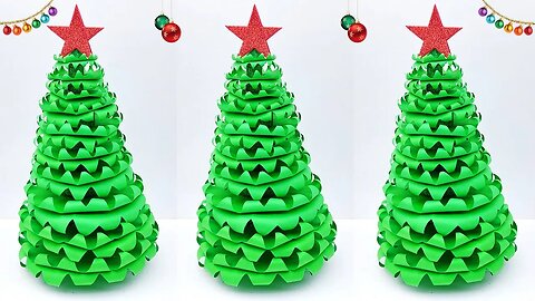How to Make Christmas Tree🎄Christmas Tree Ideas🎄Paper Christmas Tree🎄Easy Christmas Tree Making