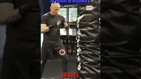 Heroes Training Center | Kickboxing "How To Double Up" Hook & Uppercut & Hook & Round 2 | #Shorts