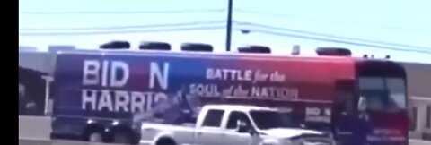 Trump supporters are escorting Biden-Harris bus through Texas