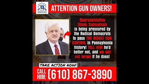 Steve Samuelson - The Deciding Vote on Gun Control in Pennsylvania?