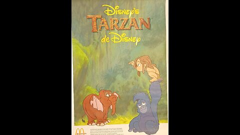 CURIOS for the CURIOUS 140: Tarzan de Disney, McDonald's Restaurants of Canada, Movie Poster, 1999