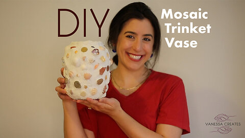 DIY Memor Studio Inspired Mosaic Trinket Vase! Turn your souvenirs into art!