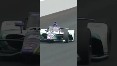 Takuma Sato hits wall at 230MPH but doesn't lift #shorts #Indy500 #Indy