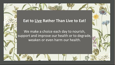 Doctor Jana Schmidt | “I Want To Encourage You To Eat To Live, Not Live To Eat”