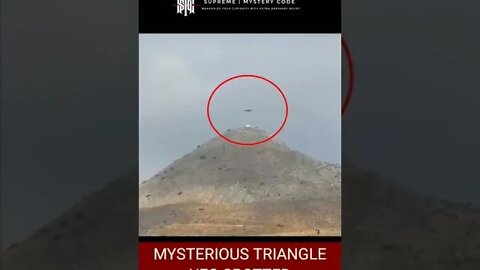 Triangle shaped ufo