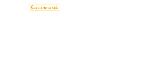 Electrolysis of concentrated aqueous sodium chloride