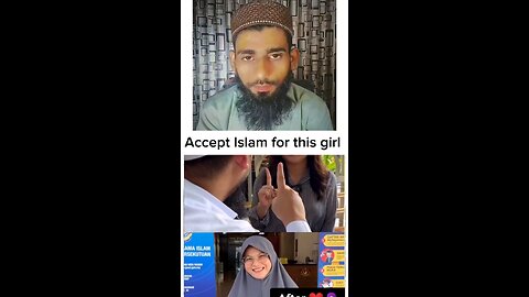 Accept Islam for this girls 👧 Respect Islam ☪️ Rumnle short video Ummah Tv 92