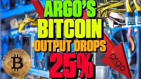 Argo's Bitcoin Output Drops 25% - 128