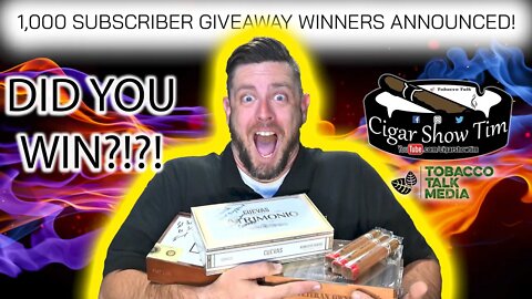 1,000 Subscriber Giveaway Winners