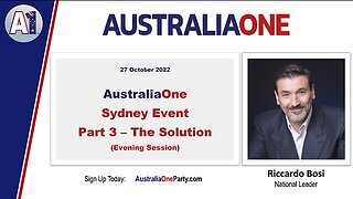 AustraliaOne Party - Sydney Event (Part 3) - Evening Session