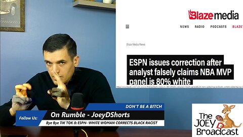 BYE BYE TIK TOK - Black Racist ESPN Host can't even admit he was wrong - Sends a white woman out