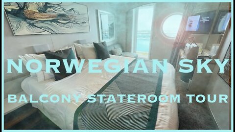 Norwegian Sky Balcony Room Tour - 0042