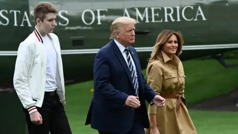 Giant in the Making: 6-Foot-7 Barron Trump Stands Tall Beside Melania in Rare Appearance