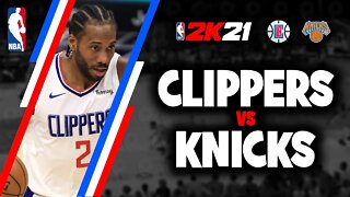 NBA 21 - Los Angeles Clippers vs New York Knicks