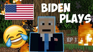 Sleepy Joe Biden Plays Minecraft! (Ep. 1)