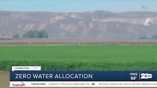 Water allocation will be at an all time low in California