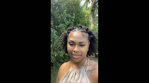 CUTE NATURAL HAIRSTYLE FOR SPRING / SUMMER easy tutorial | Nenerenae Love