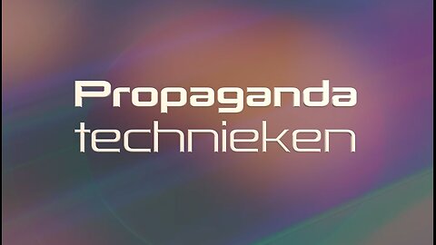 PROPAGANDA technieken - Nederl.ot - Open Vizier