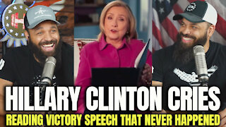 Hillary Clinton Cries Reading Victory Speech That Never Happened