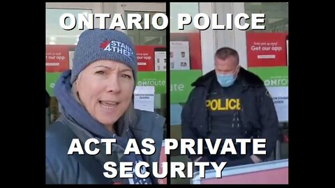 OPP Act as Private Security at OnRoute to Prevent Reb S. & Stand4Thee Group Entering | Jan 30th 2022