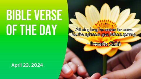 Bible Verse of the Day: April 23, 2024