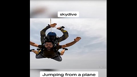 Skydiving || jumping from a plain