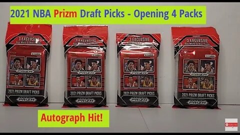 4 🔥 2021 NBA Prizm Draft Picks 🔥 Autograph Pull👀 #nba Fat Pack Silver Toy Opening Card Review Panini
