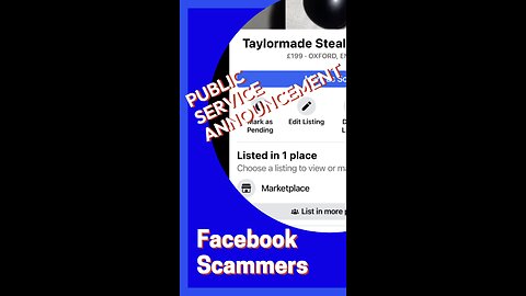 Facebook Marketplace - SCAMMERS