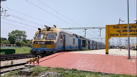 New Bongaigaon Junction To Siliguri Junction DEMU Passenger (07526) Arrived on NCB Junction P.F.No.2