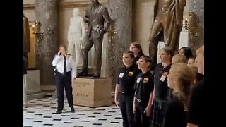 Capitol Police STOPS Children's Choir Singing National Anthem