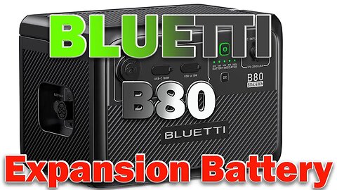 BLUETTI Expansion Battery B80 806Wh LiFePO4 Battery Pack for Power Station AC60 Extra Battery