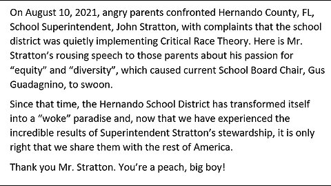 A Passion for "Equity" and "Diversity" in our Schools--Welcome to Hernando County, FL!