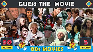 Guess The '80s Movie | 50 Movies 🎬 | GUESS MOVIE BY THE PICTURE QUIZ