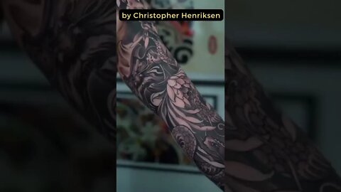 Stunning work by Christopher Henriksen #shorts #tattoos #inked #youtubeshorts