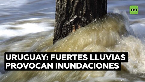 Declaran alerta naranja en Montevideo y el sur de Uruguay por las intensas lluvias