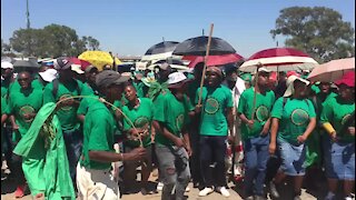 SOUTH AFRICA - Johannesburg - AMCU march (Video) (mVq)
