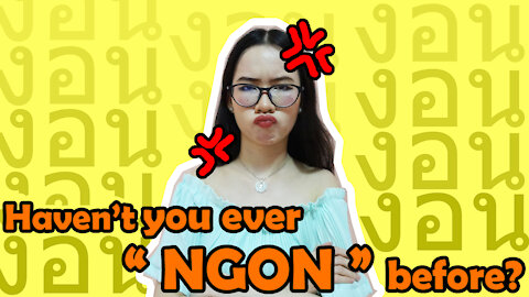 Haven't you ever NGON/งอน before ?