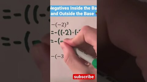 Negative and exponent rule you must know for algebra