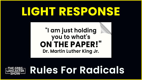 “I am just holding you to what’s on the paper ” Dr. Martin Luther King Jr.