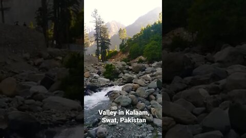 Beautiful Stream of Ice cold water in Beautiful Kalaam Valley, Pakistan. A place to remember
