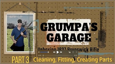 How to Clean, fit , & Create Parts-Untouched P- 1837 Brunswick Two Groove Rifle from IMA