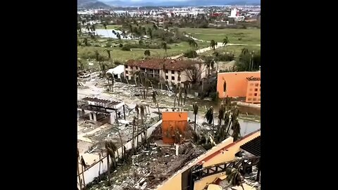 DESTRUCTION OF HURRICANE OTIS IN ACAPULCO MEXICO🌪️🏢🏝️🏊‍♂️🚣🌪️💫