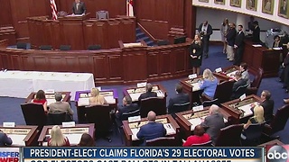 President-elect claims Florida's 29 electoral votes