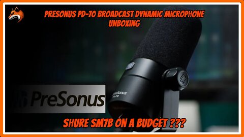 PreSonus PD-70 Broadcast Dynamic Microphone unboxing - Shure SM7B on a budget?