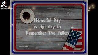 Memorial Day reminder